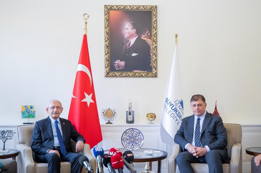 Kemal Kılıçdaroğlu’nu makamında ağırladı