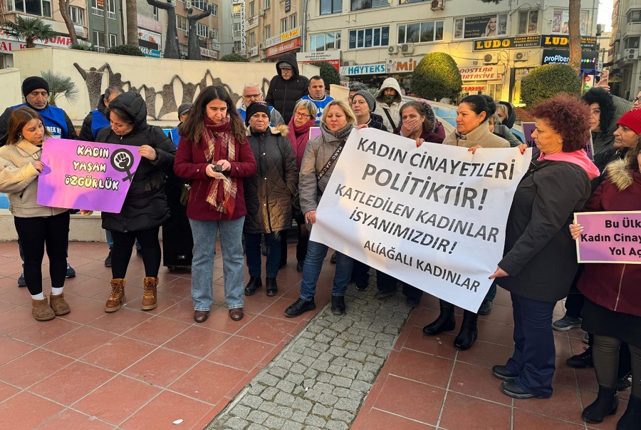 Aliağalı Kadınlar Katledilen Fatma Şentürk için Toplandı